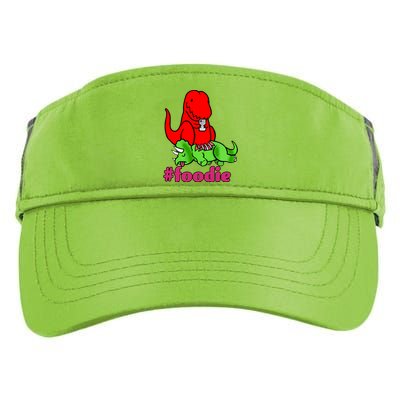 Foodie T-rex Food Selfie Adult Drive Performance Visor