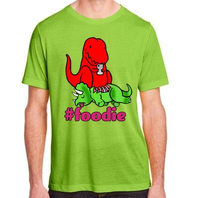 Foodie T-rex Food Selfie Adult ChromaSoft Performance T-Shirt