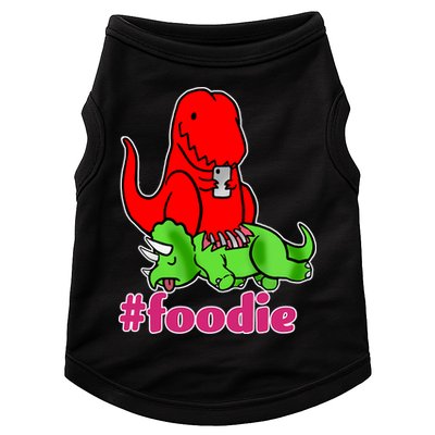Foodie T-rex Food Selfie Doggie Tank