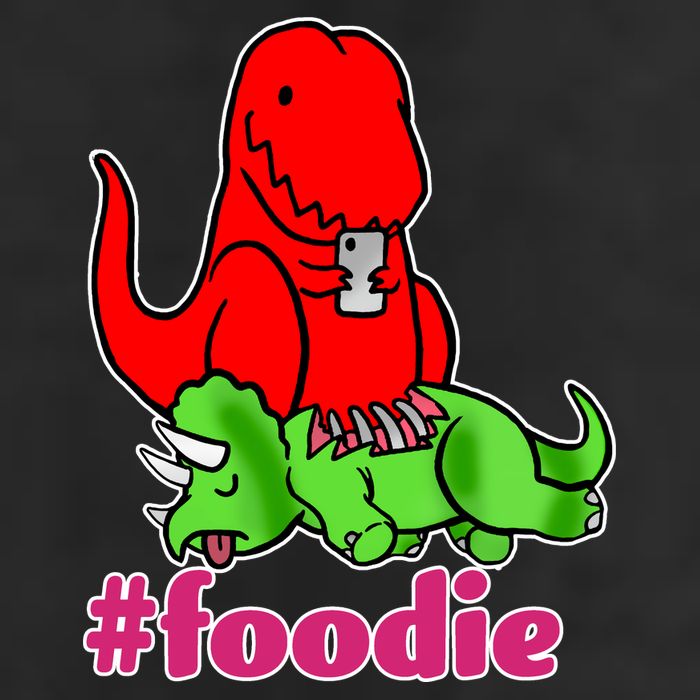 Foodie T-rex Food Selfie Adult Drive Performance Visor