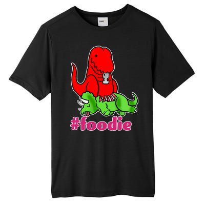 Foodie T-rex Food Selfie Tall Fusion ChromaSoft Performance T-Shirt