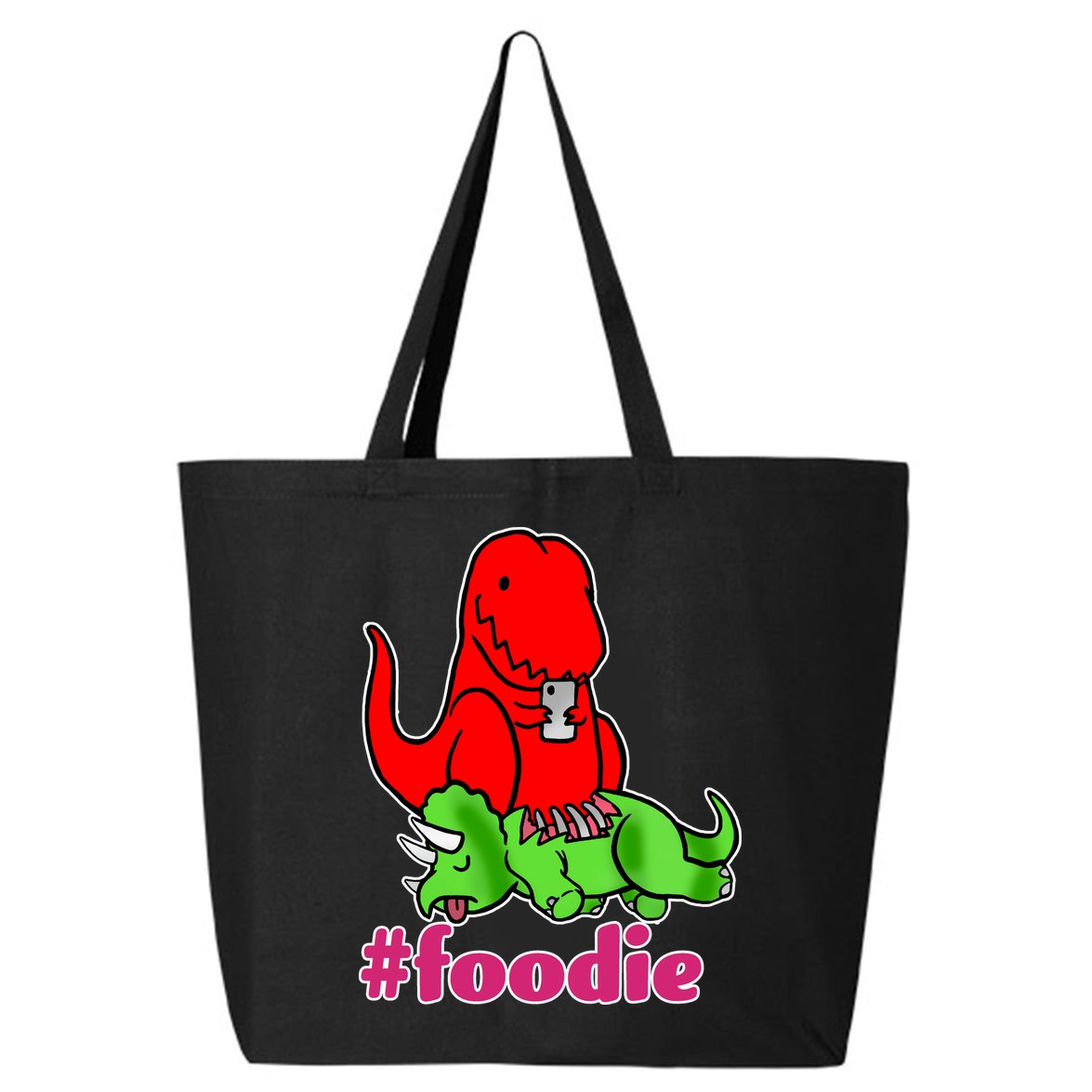 Foodie T-rex Food Selfie 25L Jumbo Tote