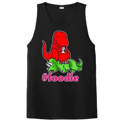 Foodie T-rex Food Selfie PosiCharge Competitor Tank