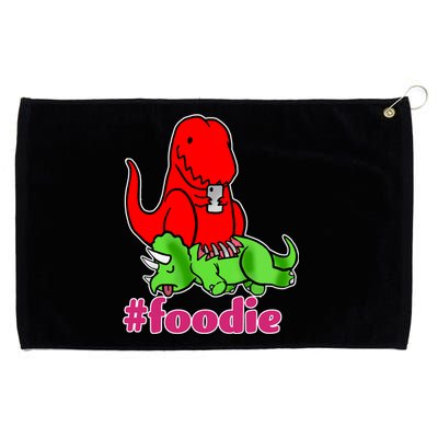 Foodie T-rex Food Selfie Grommeted Golf Towel