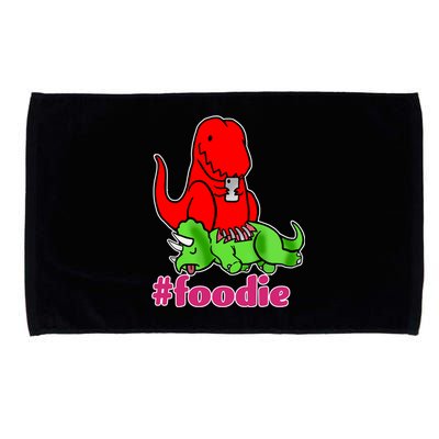 Foodie T-rex Food Selfie Microfiber Hand Towel