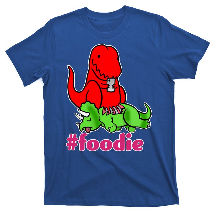 Foodie T-rex Food Selfie T-Shirt