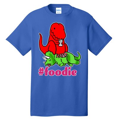 Foodie T-rex Food Selfie Tall T-Shirt