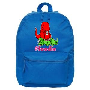 Foodie T-rex Food Selfie 16 in Basic Backpack