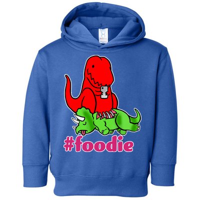 Foodie T-rex Food Selfie Toddler Hoodie