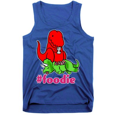 Foodie T-rex Food Selfie Tank Top