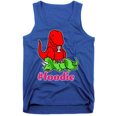 Foodie T-rex Food Selfie Tank Top