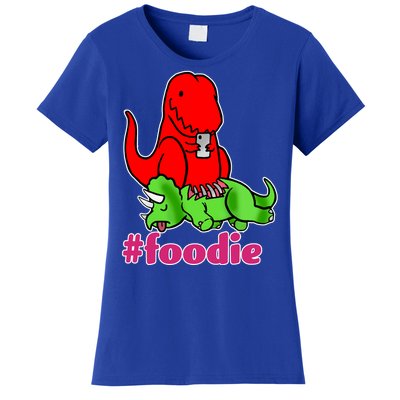 Foodie T-rex Food Selfie Women's T-Shirt