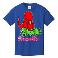 Foodie T-rex Food Selfie Kids T-Shirt