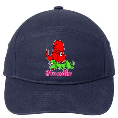 Foodie T-rex Food Selfie 7-Panel Snapback Hat