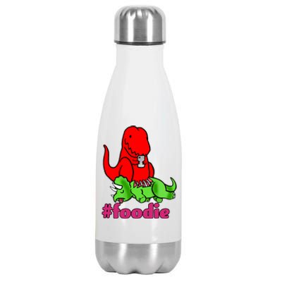 Foodie T-rex Food Selfie Stainless Steel Insulated Water Bottle