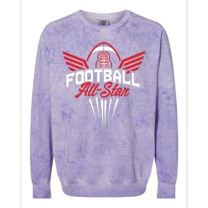 Football All-Star Team Jersey Logo Colorblast Crewneck Sweatshirt