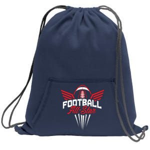 Football All-Star Team Jersey Logo Sweatshirt Cinch Pack Bag