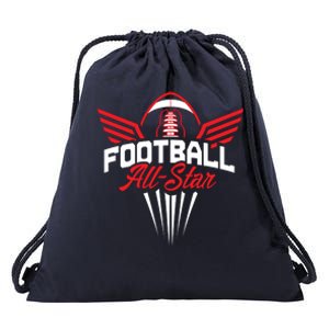 Football All-Star Team Jersey Logo Drawstring Bag