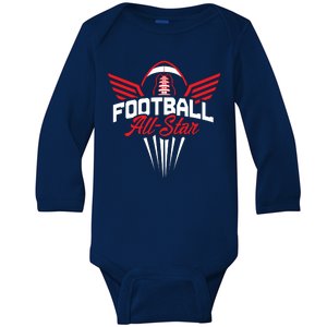 Football All-Star Team Jersey Logo Baby Long Sleeve Bodysuit