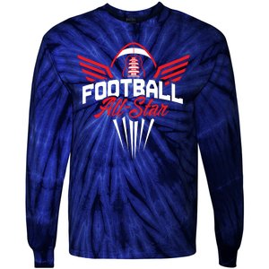 Football All-Star Team Jersey Logo Tie-Dye Long Sleeve Shirt