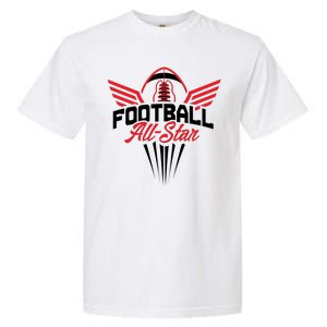 Football All-Star Team Jersey Logo Garment-Dyed Heavyweight T-Shirt