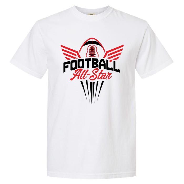 Football All-Star Team Jersey Logo Garment-Dyed Heavyweight T-Shirt