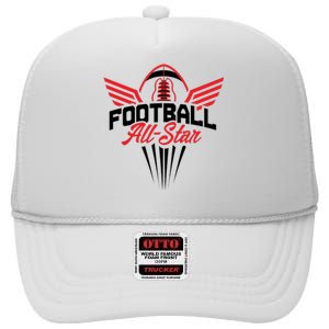 Football All-Star Team Jersey Logo High Crown Mesh Back Trucker Hat