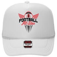 Football All-Star Team Jersey Logo High Crown Mesh Back Trucker Hat