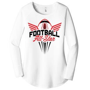 Football All-Star Team Jersey Logo Women's Perfect Tri Tunic Long Sleeve Shirt