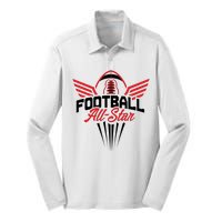 Football All-Star Team Jersey Logo Silk Touch Performance Long Sleeve Polo