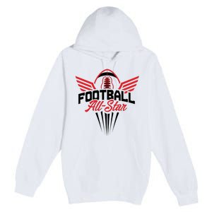 Football All-Star Team Jersey Logo Premium Pullover Hoodie