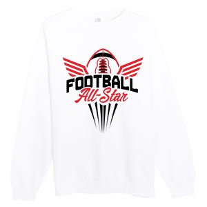 Football All-Star Team Jersey Logo Premium Crewneck Sweatshirt