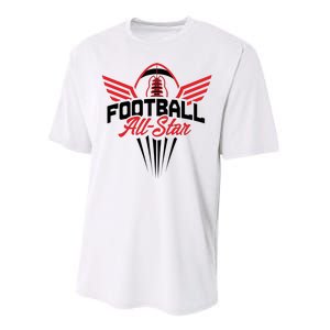 Football All-Star Team Jersey Logo Performance Sprint T-Shirt