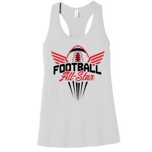 Football All-Star Team Jersey Logo Women's Racerback Tank