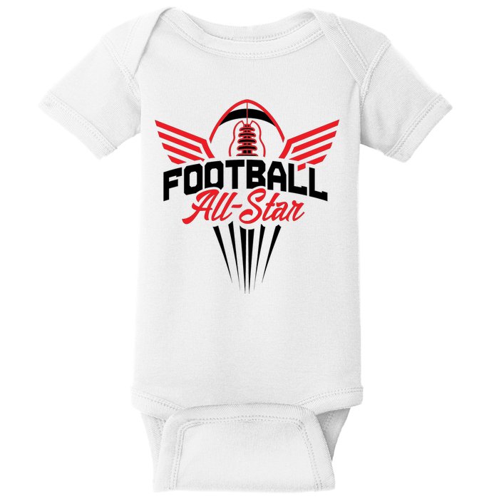 Football All-Star Team Jersey Logo Baby Bodysuit