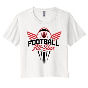 Football All-Star Team Jersey Logo Women's Crop Top Tee