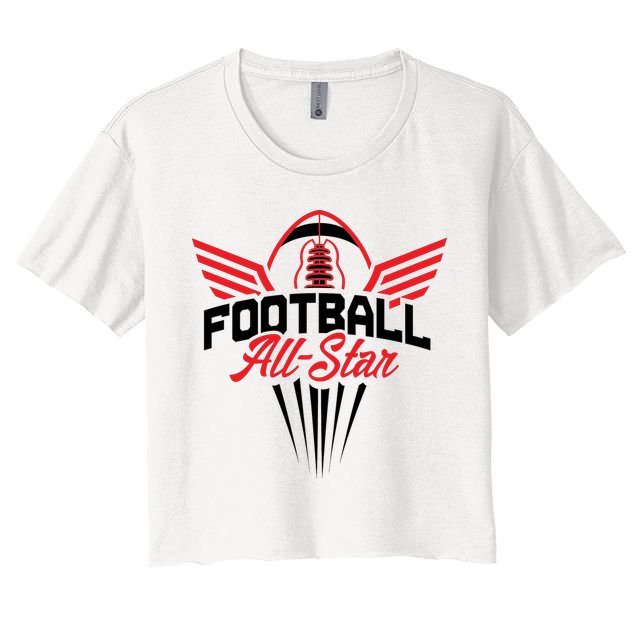 Football All-Star Team Jersey Logo Crop Top