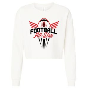 Football All-Star Team Jersey Logo Cropped Pullover Crew