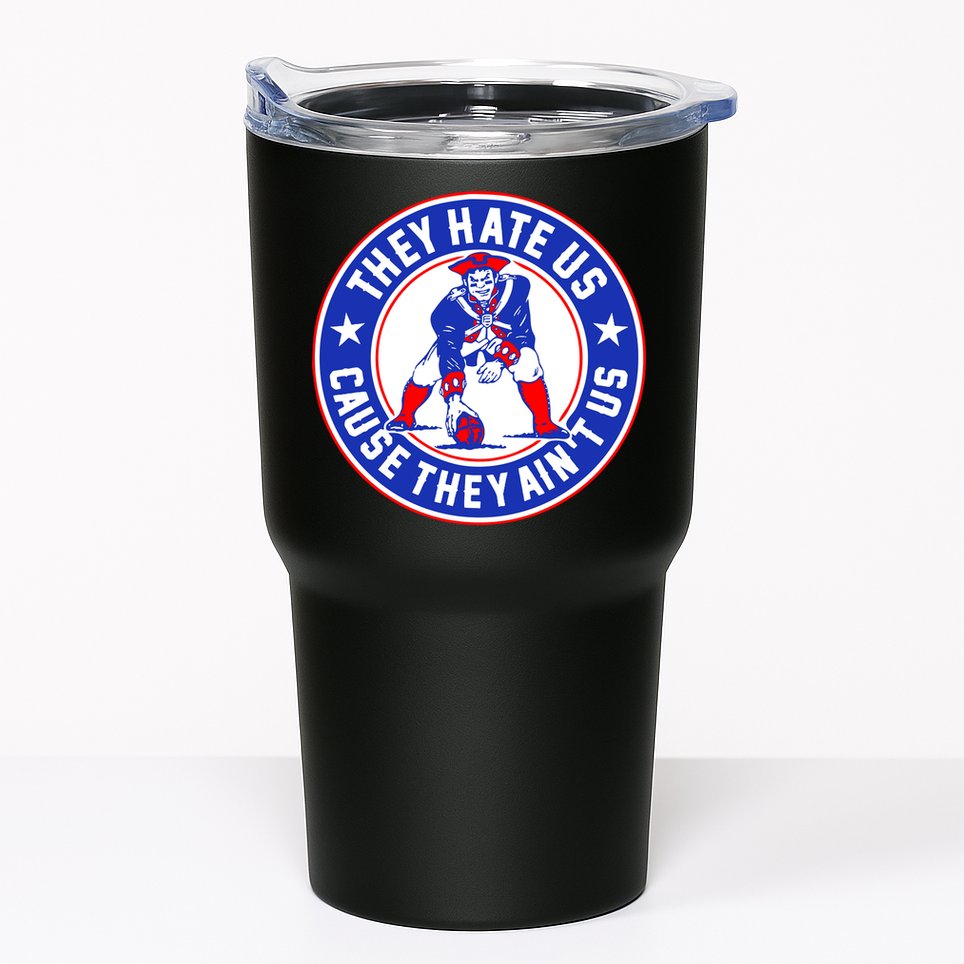 Football Champions They Hate Us Cause They Ain't US New England Tumbler