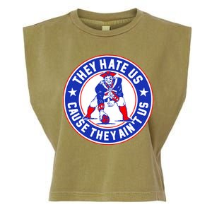 Football Champions They Hate Us Cause They Ain't US New England Garment-Dyed Women's Muscle Tee