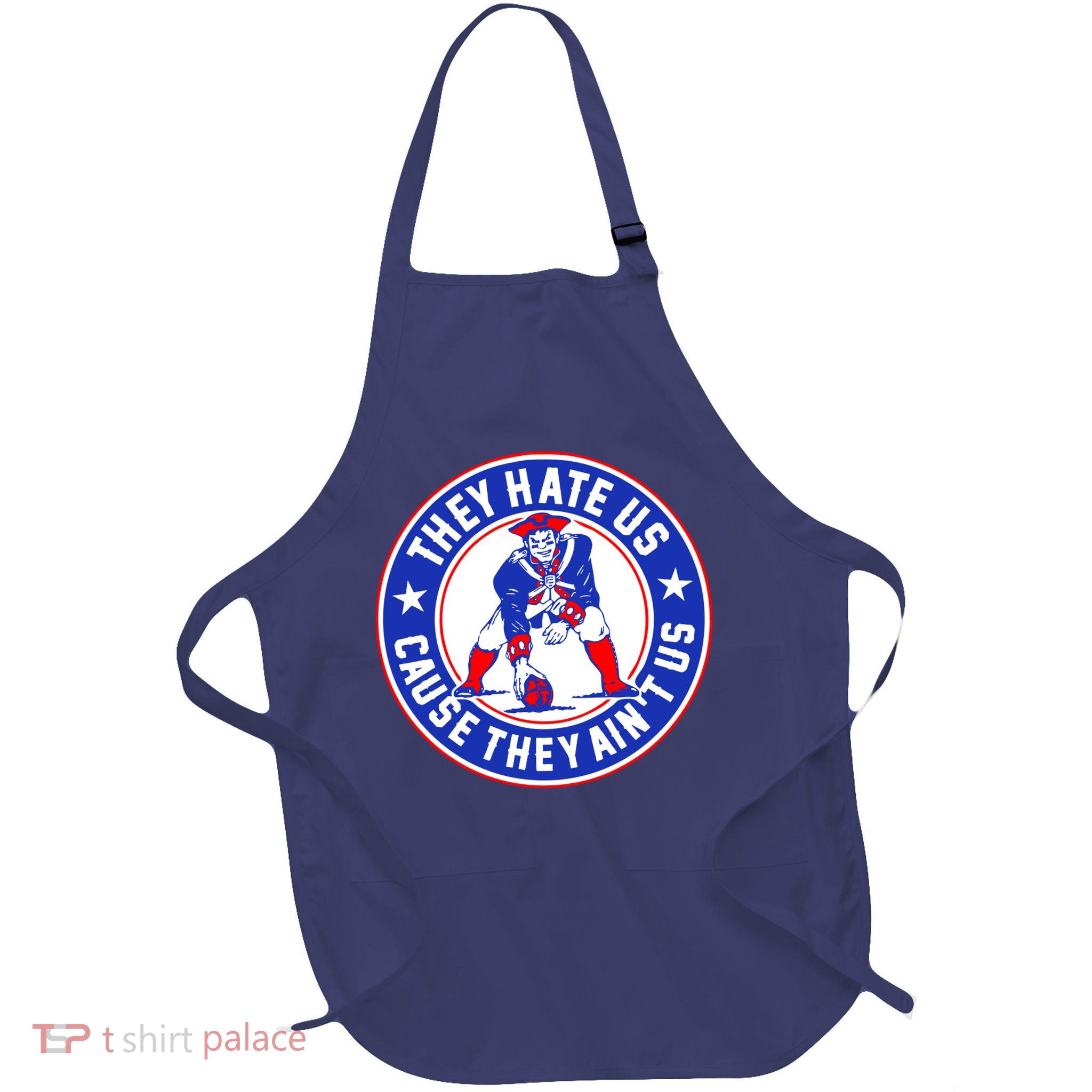 Football Champions They Hate Us Cause They Ain't US New England Full-Length Apron With Pockets