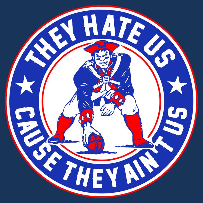 Football Champions They Hate Us Cause They Ain't US New England Tall T-Shirt