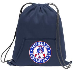 Football Champions They Hate Us Cause They Ain't US New England Sweatshirt Cinch Pack Bag