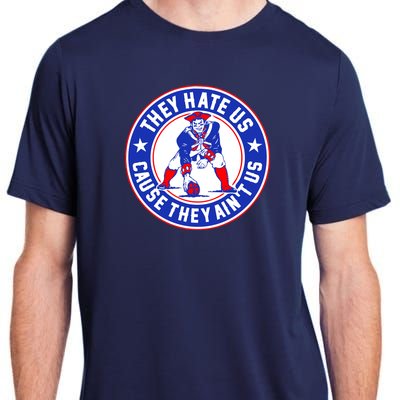 Football Champions They Hate Us Cause They Ain't US New England Adult ChromaSoft Performance T-Shirt