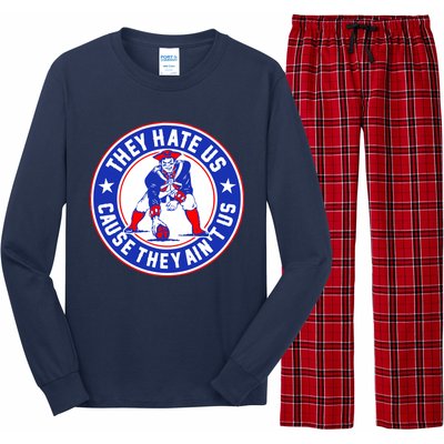 Football Champions They Hate Us Cause They Ain't US New England Long Sleeve Pajama Set