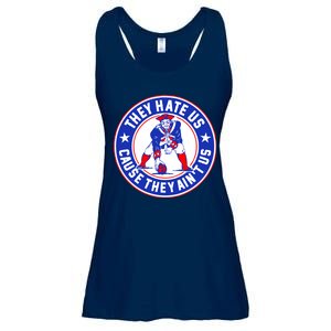 Football Champions They Hate Us Cause They Ain't US New England Ladies Essential Flowy Tank