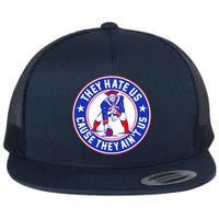 Football Champions They Hate Us Cause They Ain't US New England Flatbill Hat
