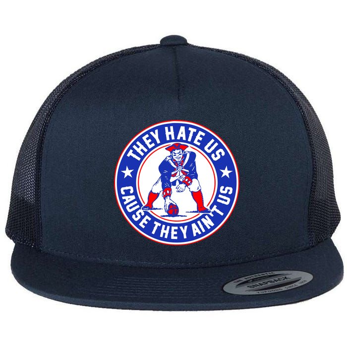 Football Champions They Hate Us Cause They Ain't US New England Flatbill Hat