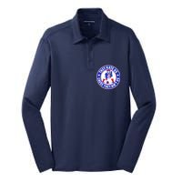 Football Champions They Hate Us Cause They Ain't US New England Silk Touch Performance Long Sleeve Polo