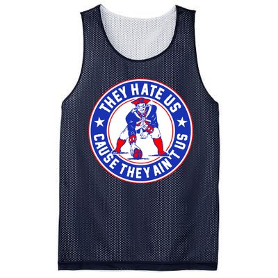 Football Champions They Hate Us Cause They Ain't US New England Mesh Reversible Basketball Jersey Tank